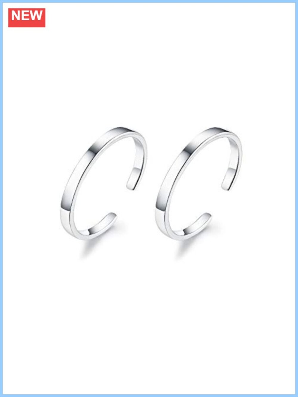 Sterling Silver Cuff Clip On Hoop Earrings for Women
